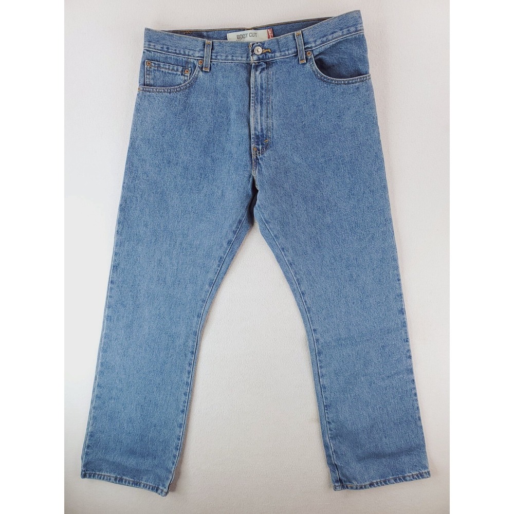 Vintage‎ Levis 517 Jeans Mens 36x32 Blue Slim Bootcut Medium Stone Wash Western